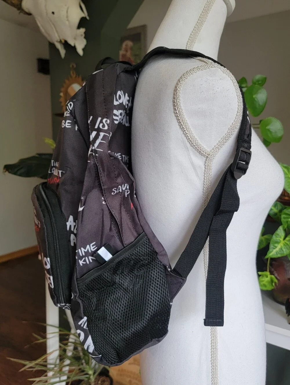 Hard Rock Cafe Love All Serve All Graffiti Packable Backpack